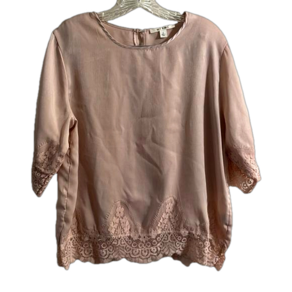 Miami Pink Blush Lace Blouse